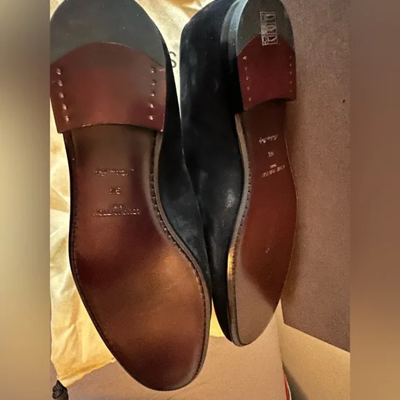 Louis Vuitton Men Shoes Black Suede loafers 9.5UK 10.5US New Never Worn - Picture 6 of 6